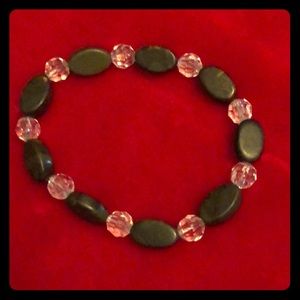 Jasper bracelet, 19cm, stretches